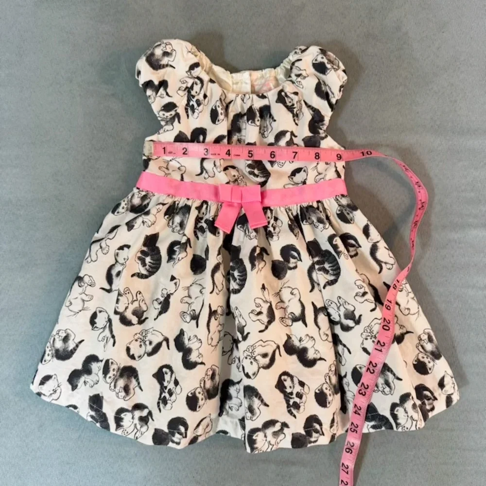 My Little Golden Book The Shy Little Kitten White Kitty Cat Dress Pink Bow 18-24
